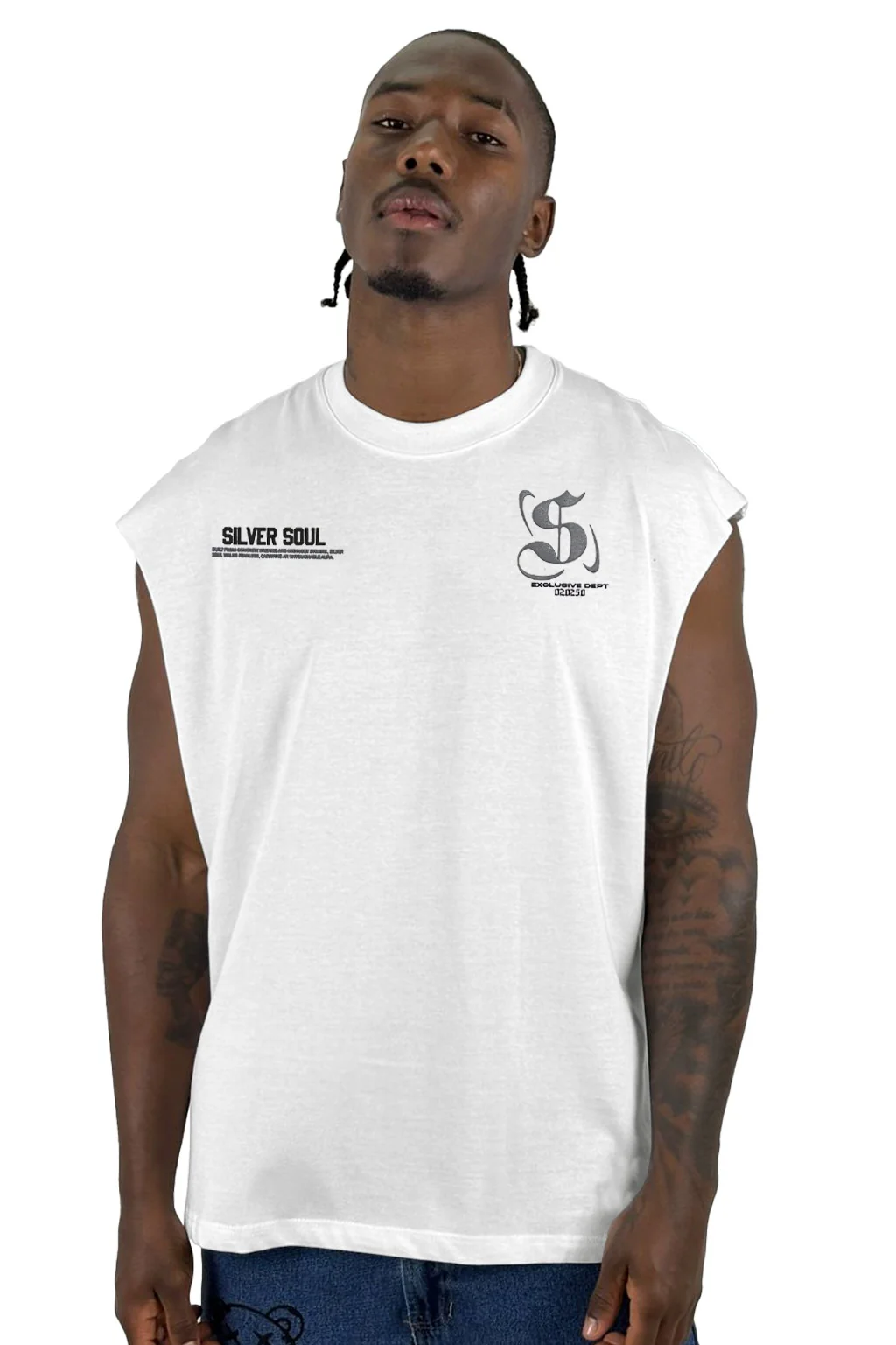 Camisilla Blanca Silver Soul S Alto Gramaje - Image 2