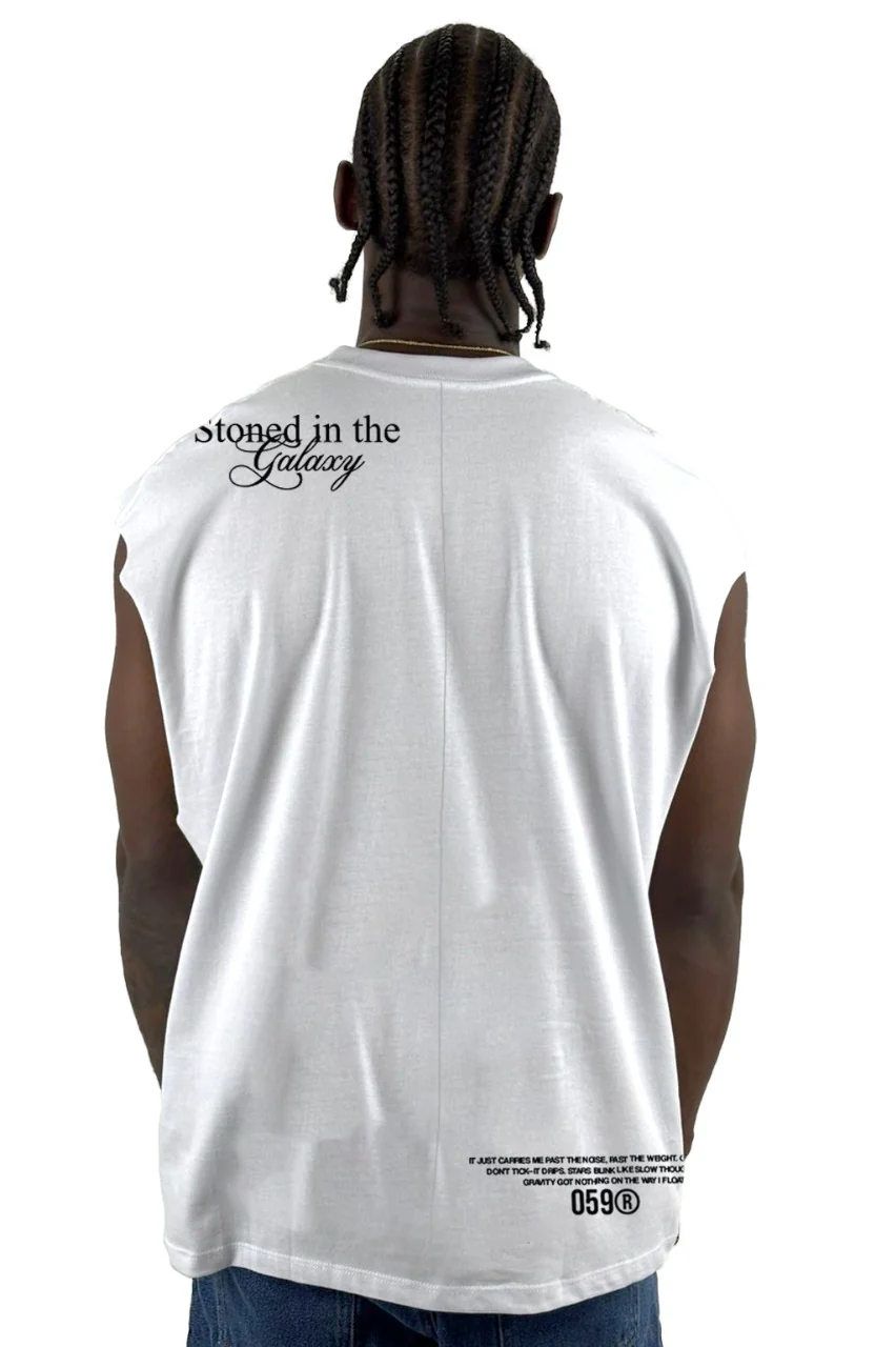Camisilla Blanca Stone In The Galaxy Alto Gramaje - Image 2