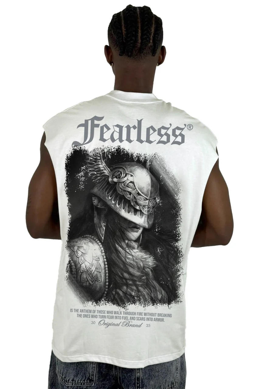 Camisilla crudo FEARLESS alto gramaje