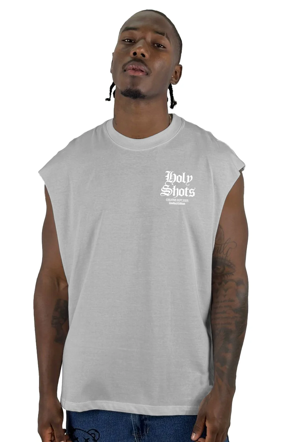 Camisilla Gris Holy Shots Angel Alto Gramaje - Image 2