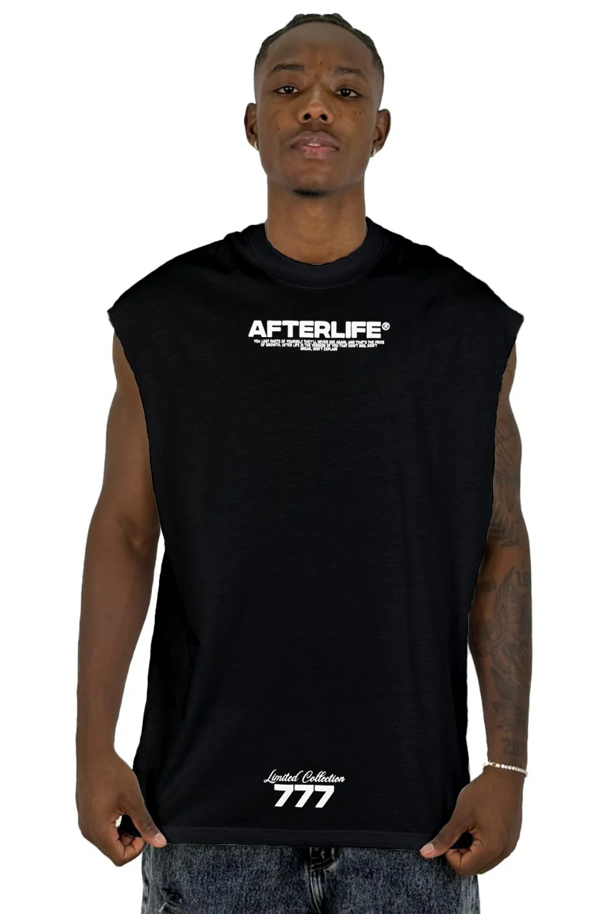Camisilla Negra AfterLife Alto Gramaje - Image 2