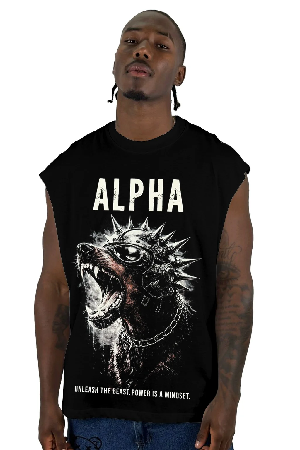 Camisilla Negra Alpha Alto Gramaje