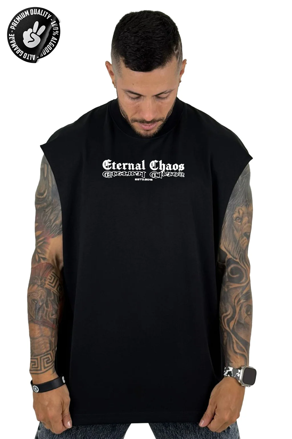 Camisilla negra Alto Gramaje eternal chaos - Image 2