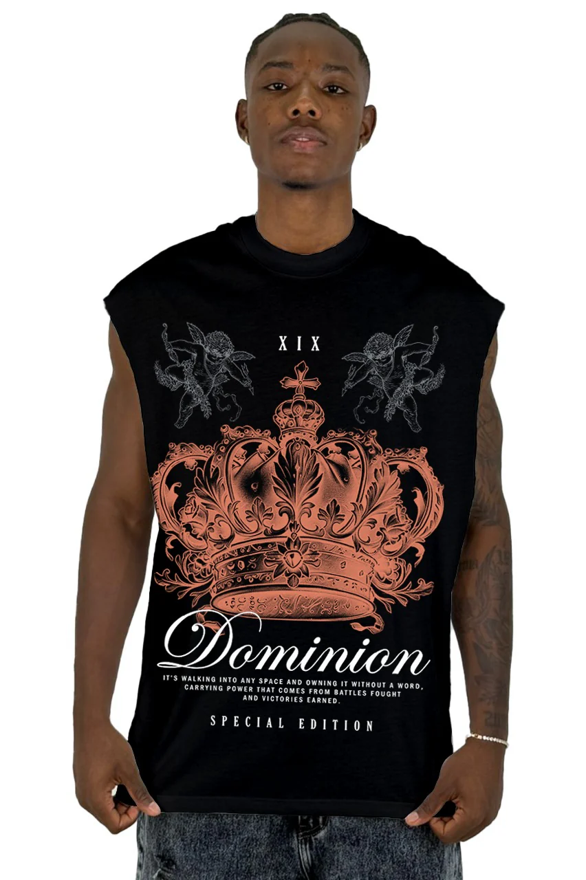 Camisilla Negra Dominion Corona Alto Gramaje