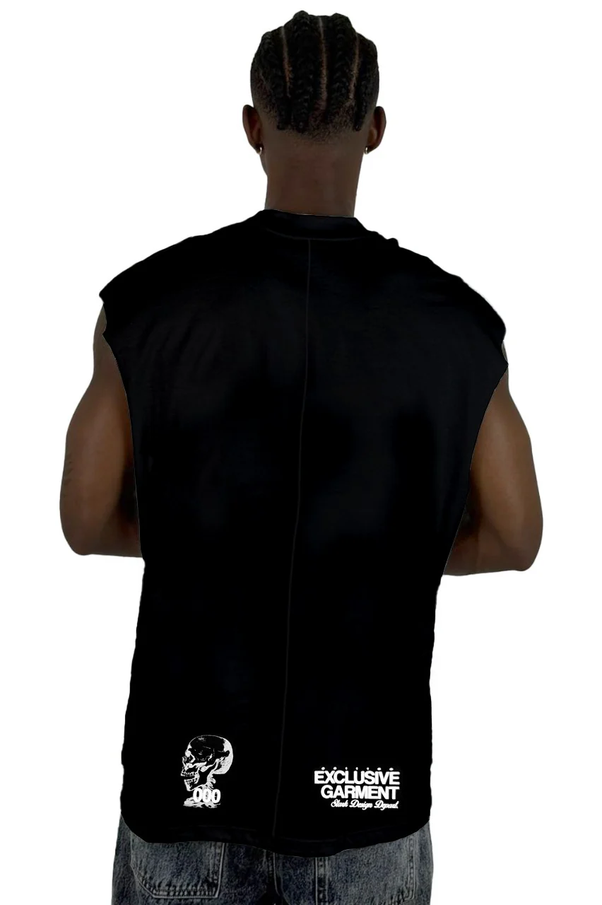 Camisilla Negra Exclusive Garment Alto Gramaje - Image 2
