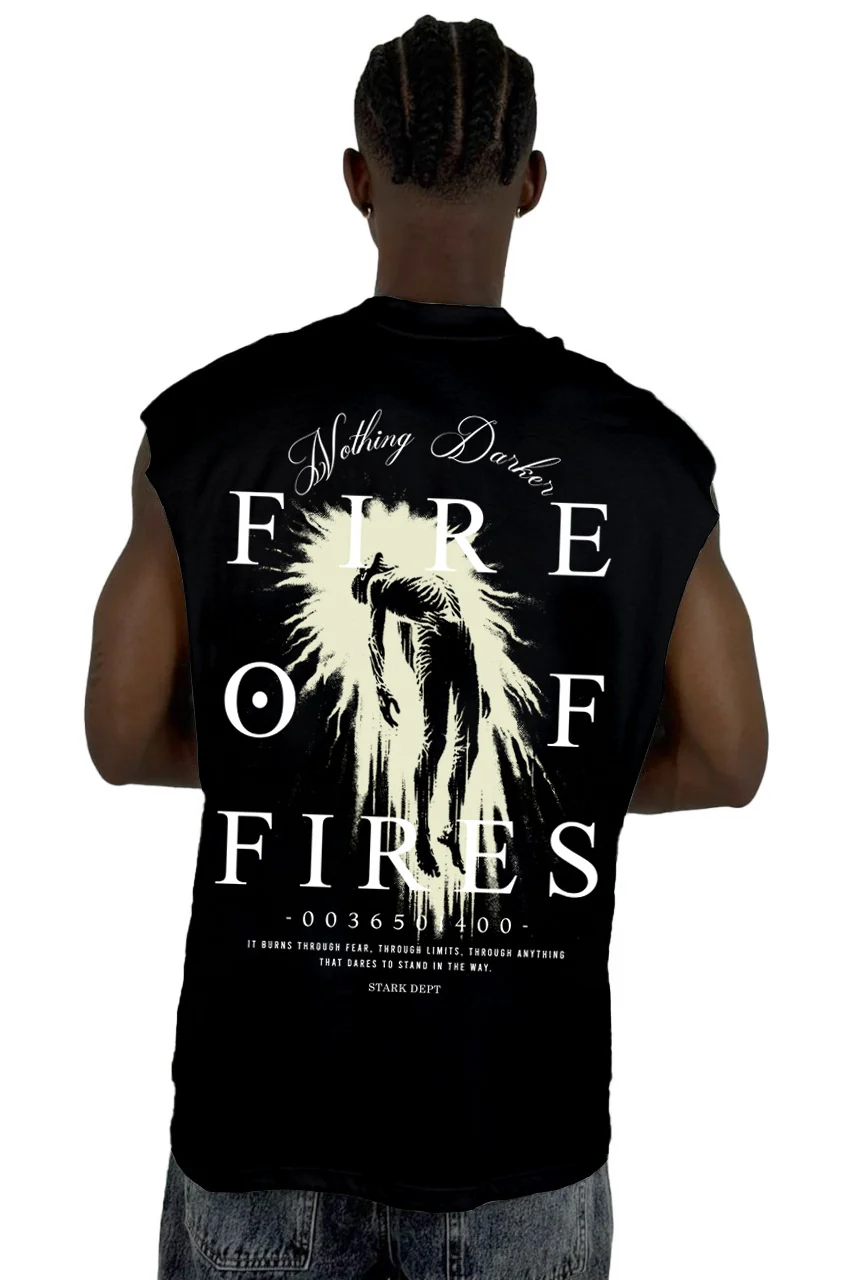 Camisilla Negra Fire Of Fires Alto Gramaje