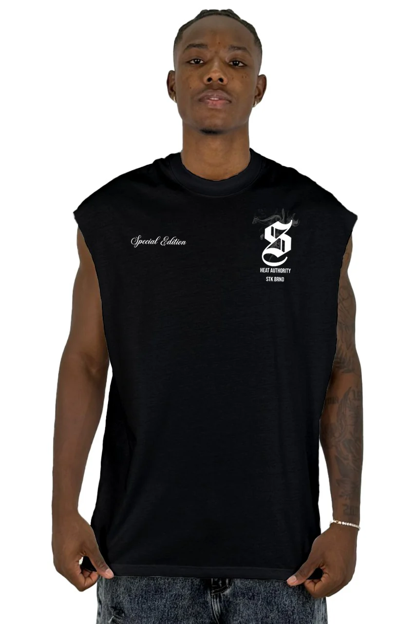 Camisilla Negra Heat Authority Alto Gramaje - Image 2