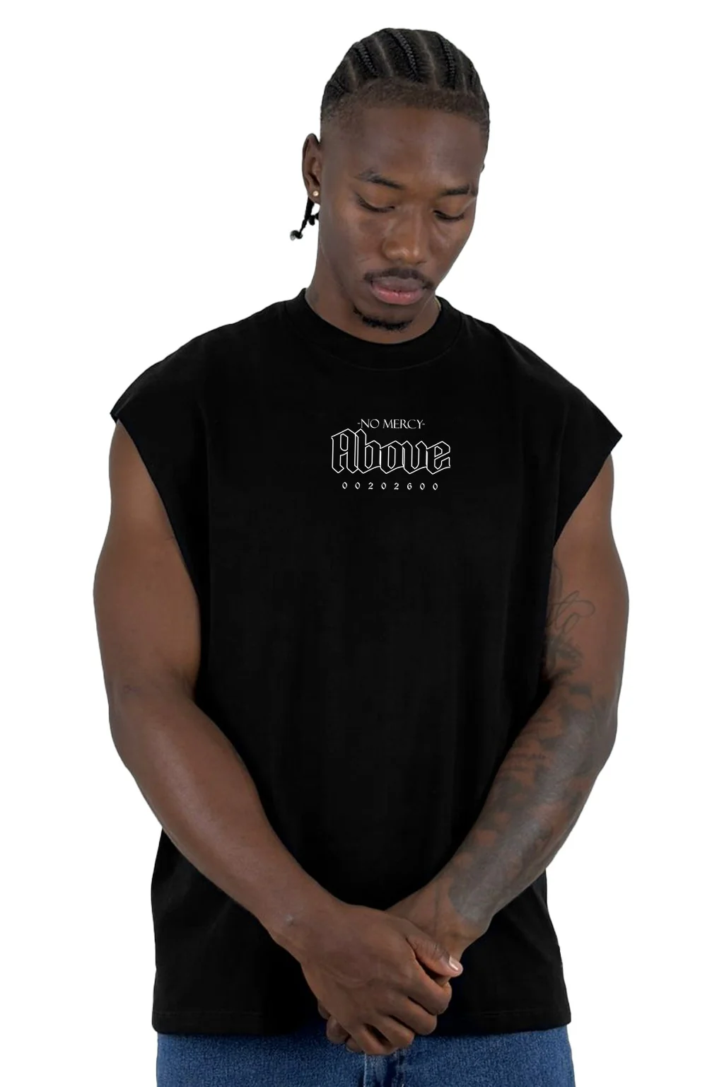 Camisilla Negra No Mercy Above Alto Gramaje - Image 2