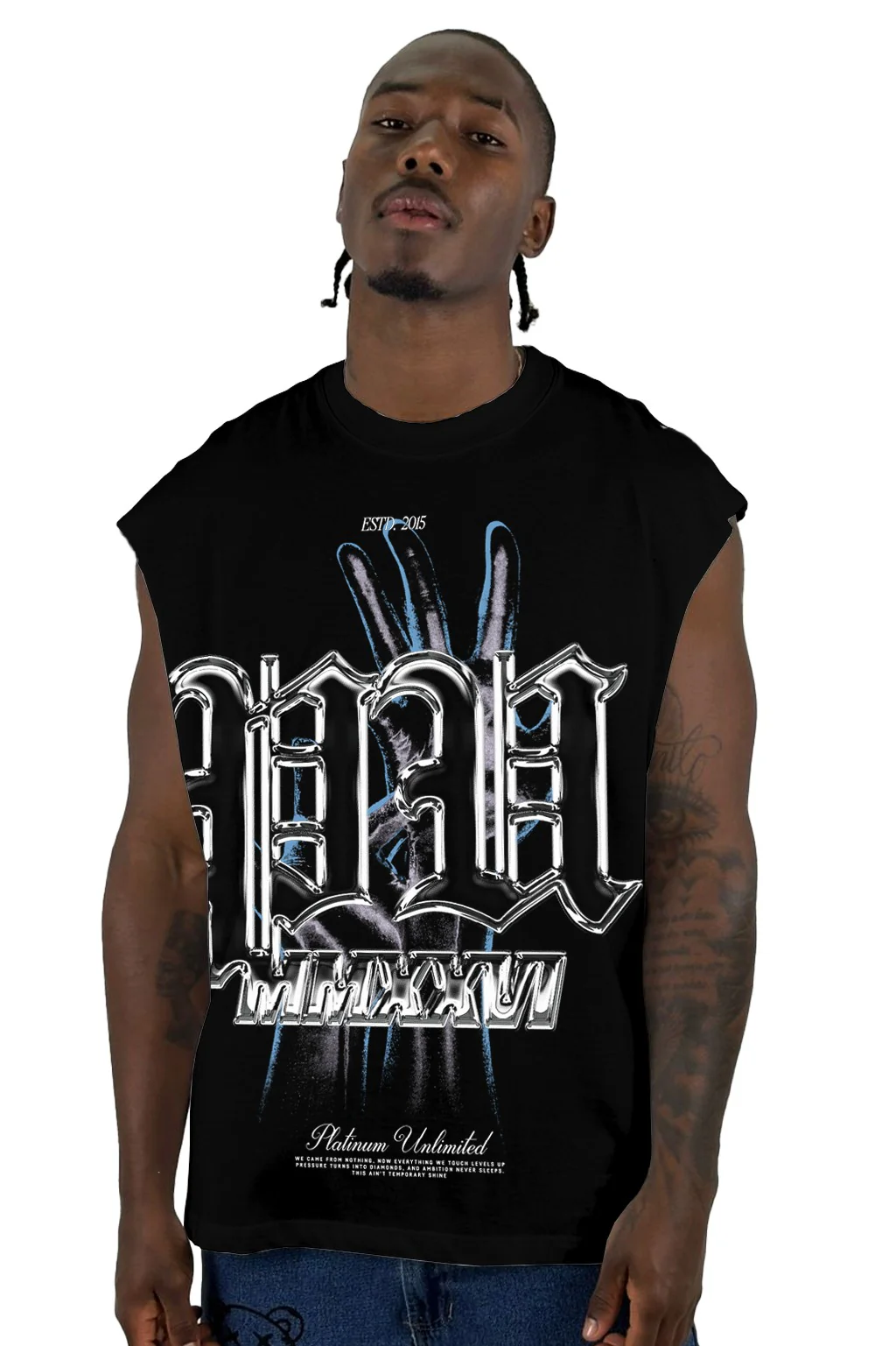 Camisilla Negra Platinum MMXXV1 Alto Gramaje