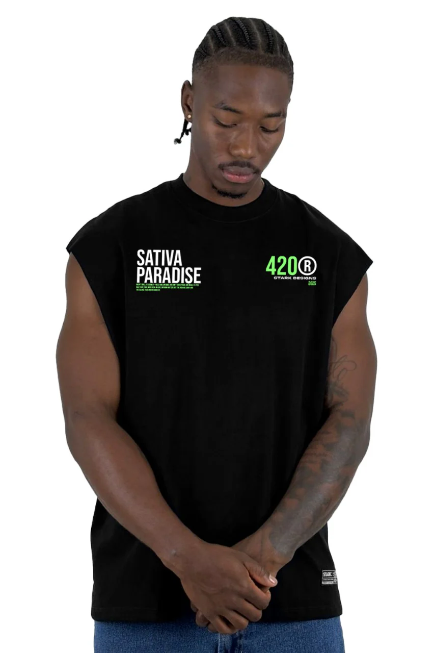 Camisilla Negra Sativa Paradise Alto Gramaje - Image 2