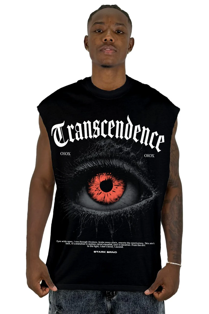 Camisilla Negra Trascendence Alto Gramaje