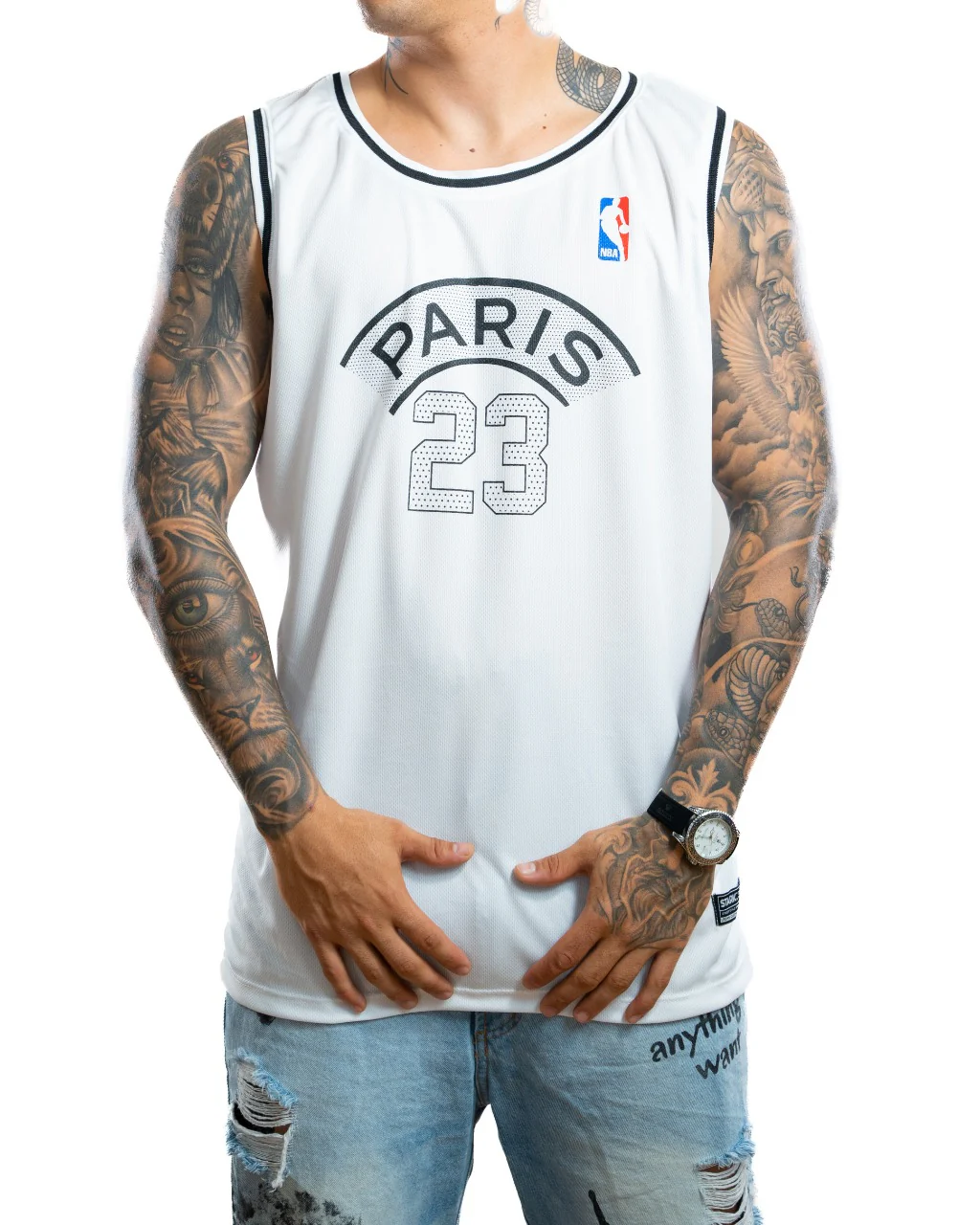 Camisilla blanca paris