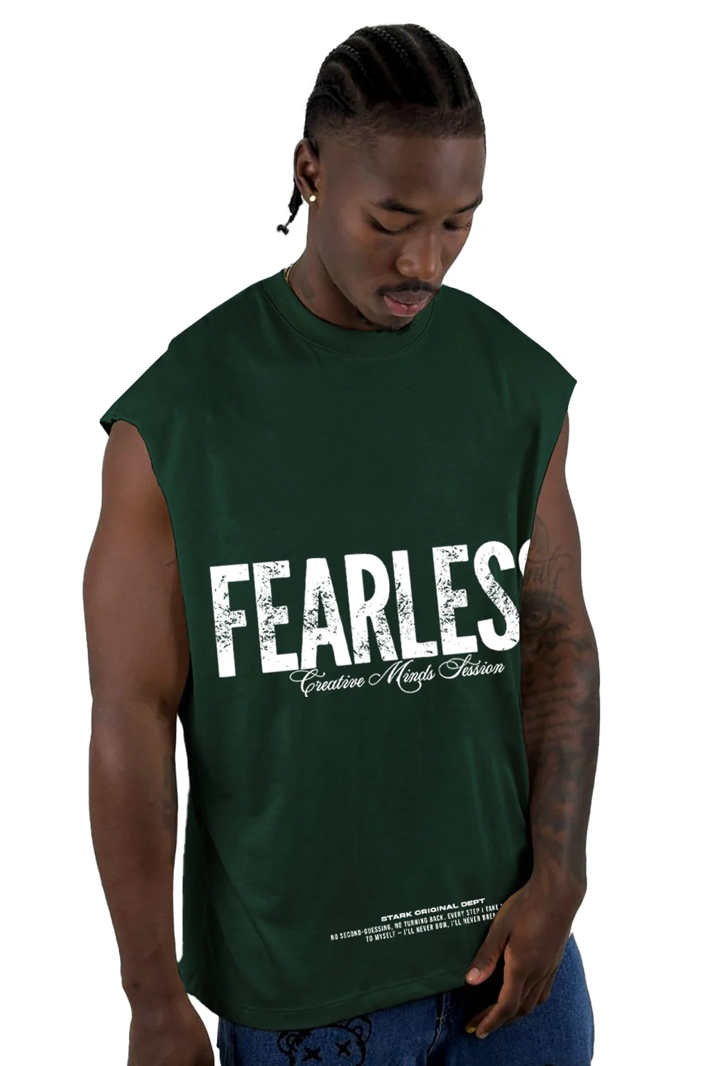 Camisilla Verde Fearless Alto Gramaje