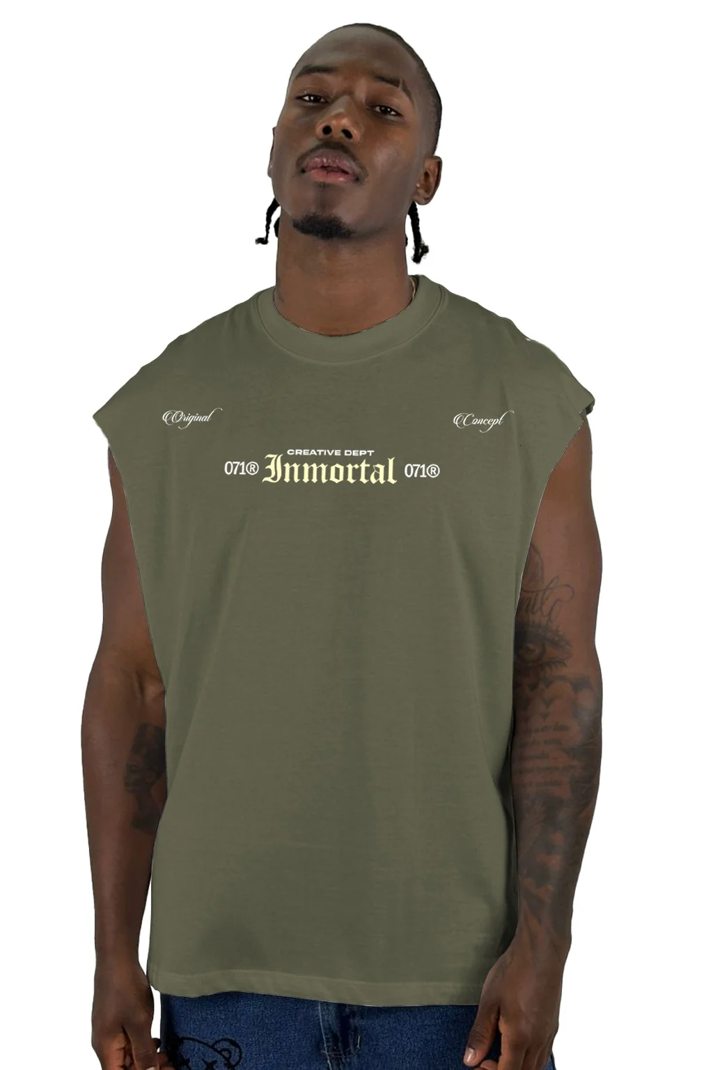 Camisilla Verde Militar Inmortal Alto Gramaje - Image 2