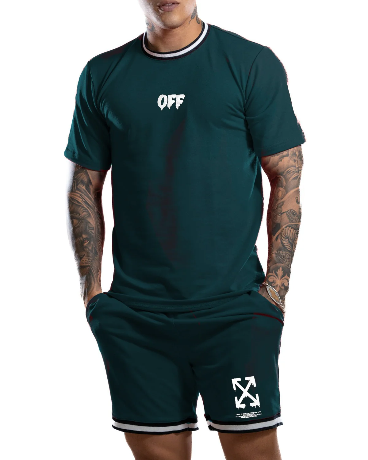 Conjunto Verde Off Blanco