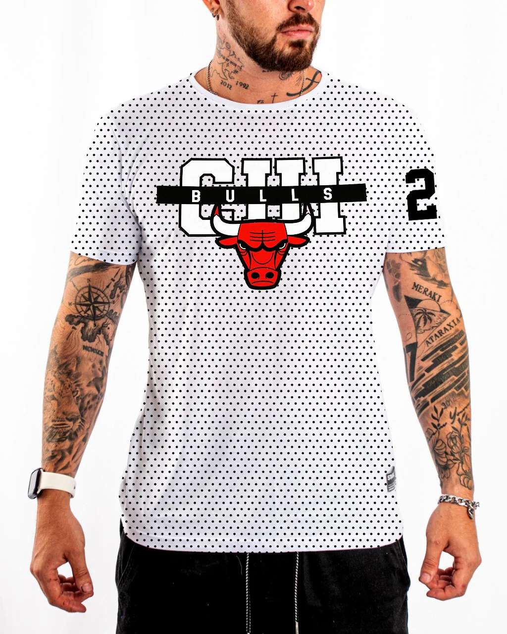 CAMISETA Bulls blanco puntos