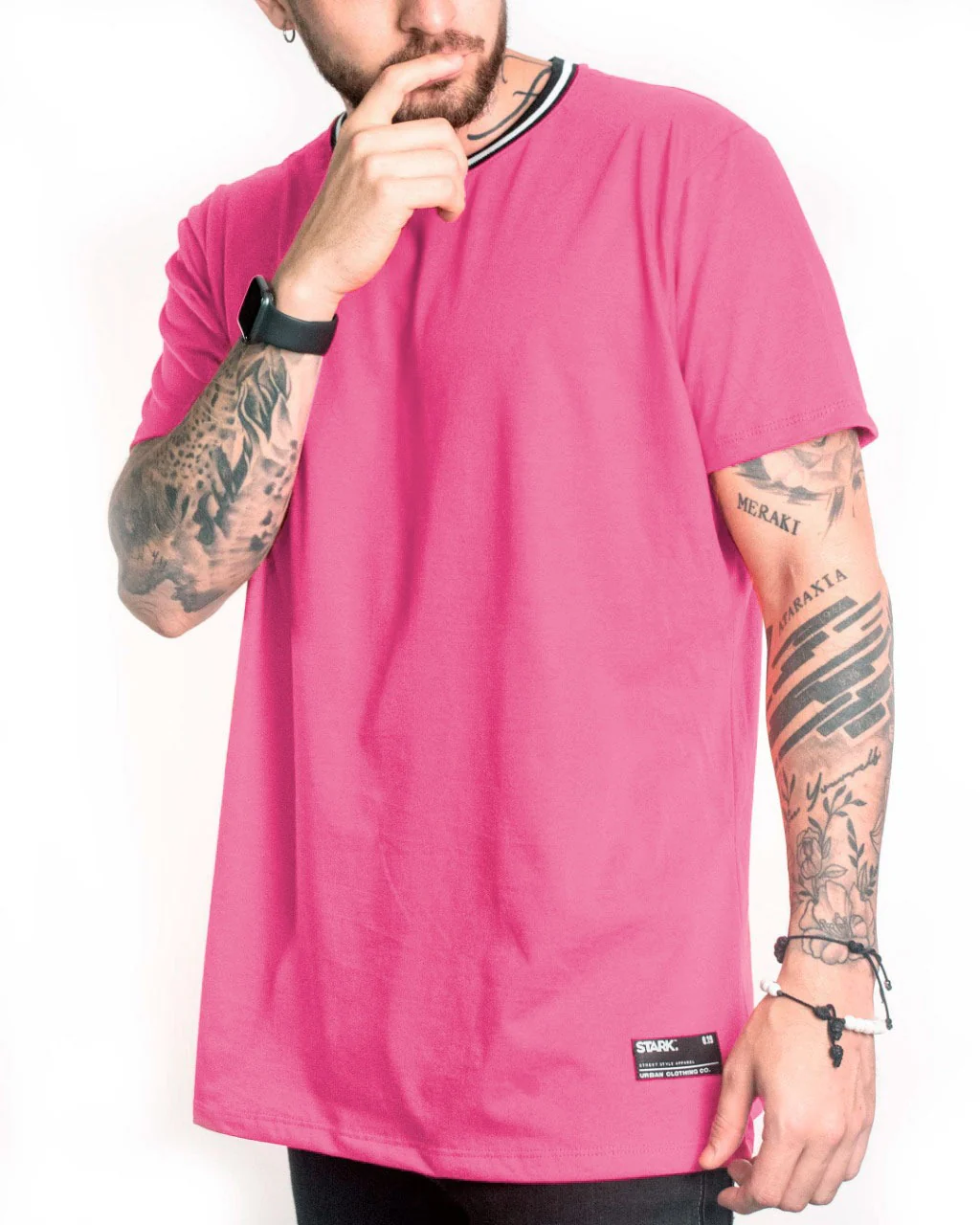 Basica rib fucsia