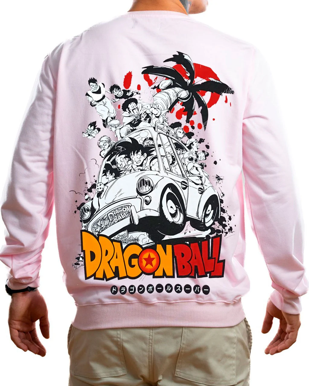 Buzo rosado dragon ball carro