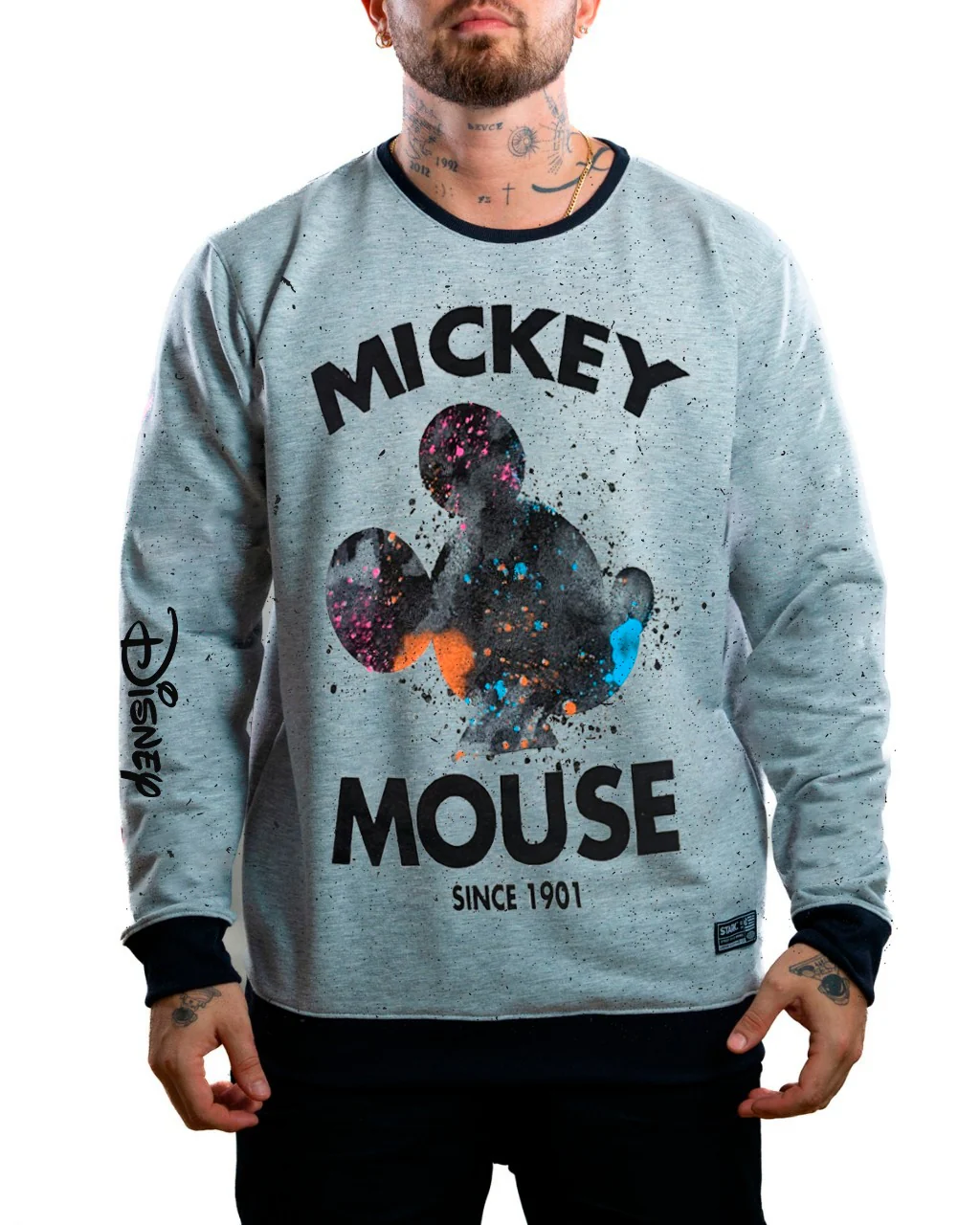 Buzo Gris Mcky Mouse