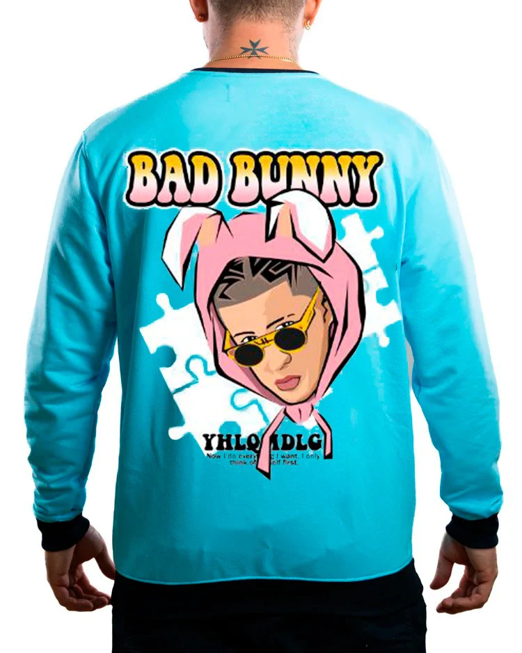 Buzo Azul BAd Bunny - Image 2