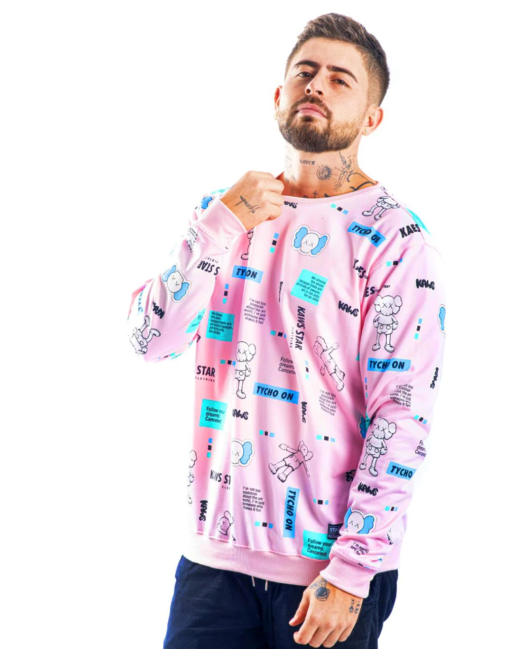 Buzo Rosado Kaws Tycho ON - Image 2