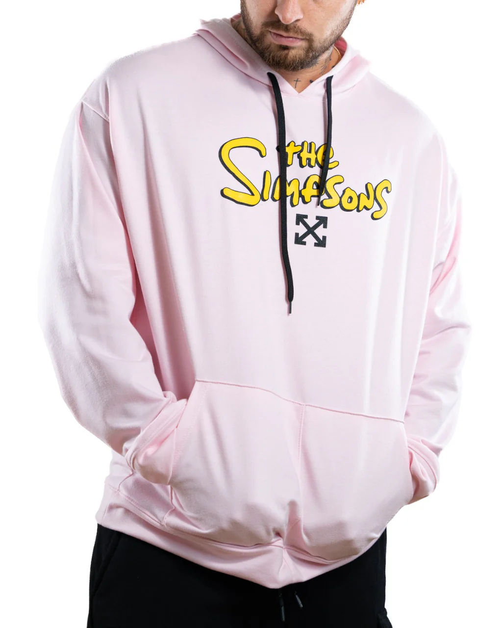 Buzo Rosado Capucha Simpsons