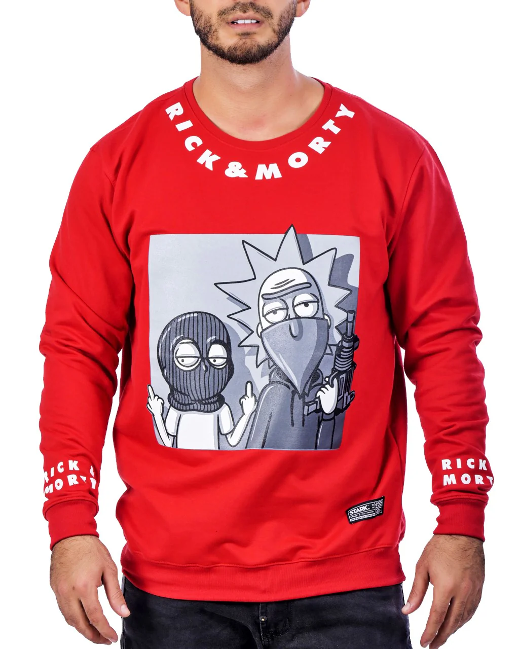 Buzo Rojo rick & Morty
