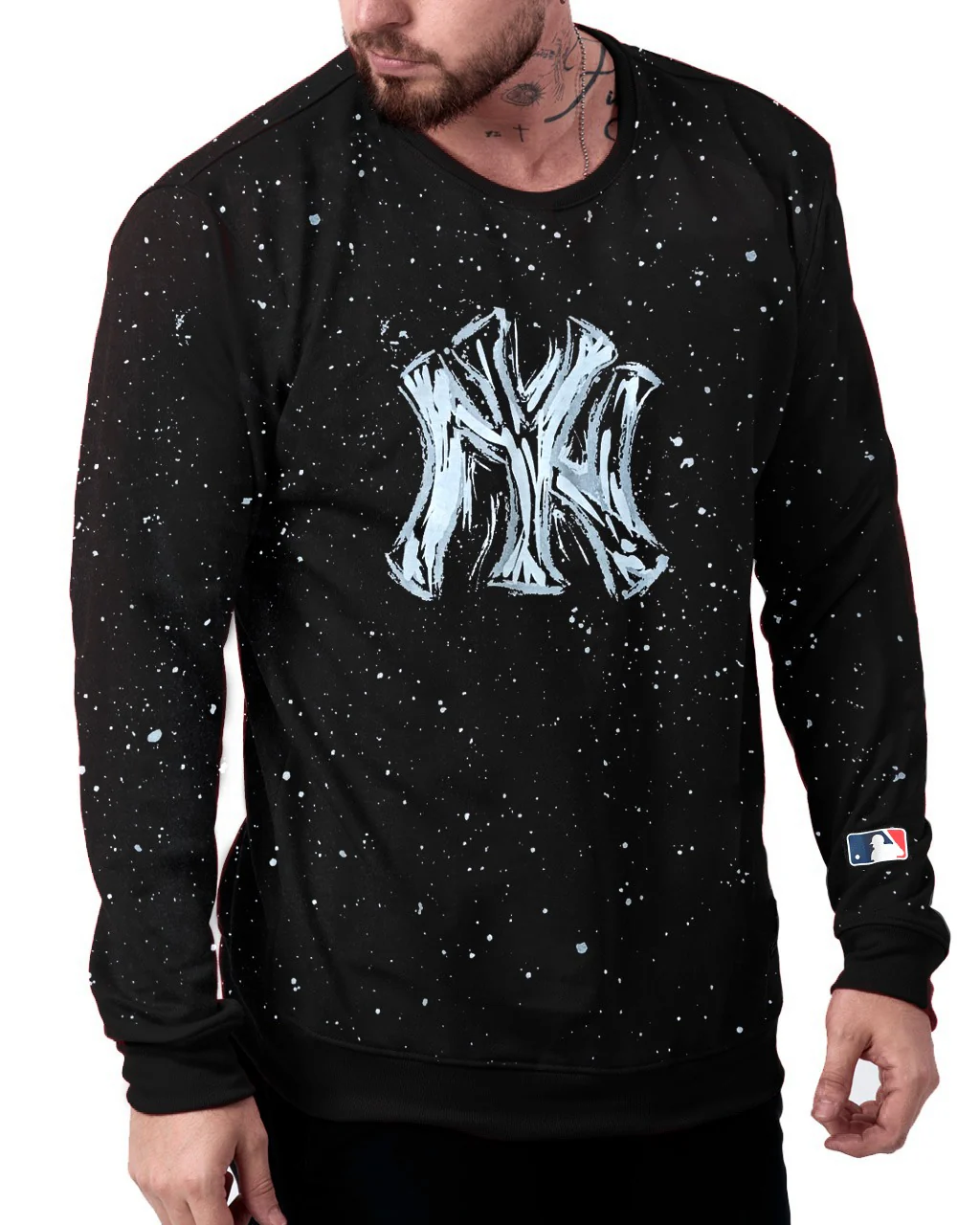 Buzo negro chispeado NY