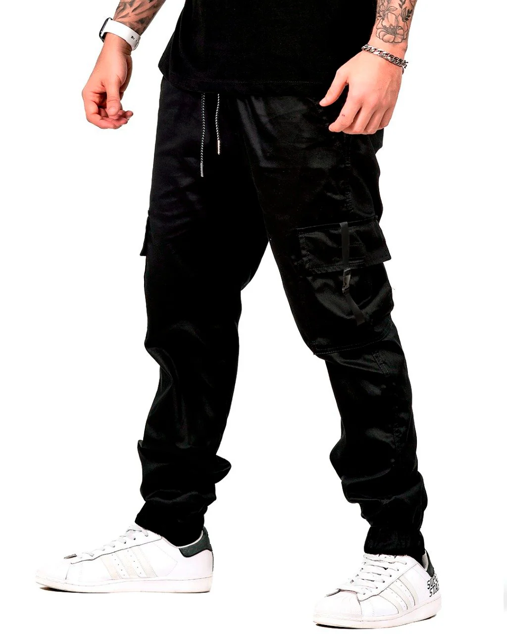 Jogger Negro Cargo Clip Clap - Image 3