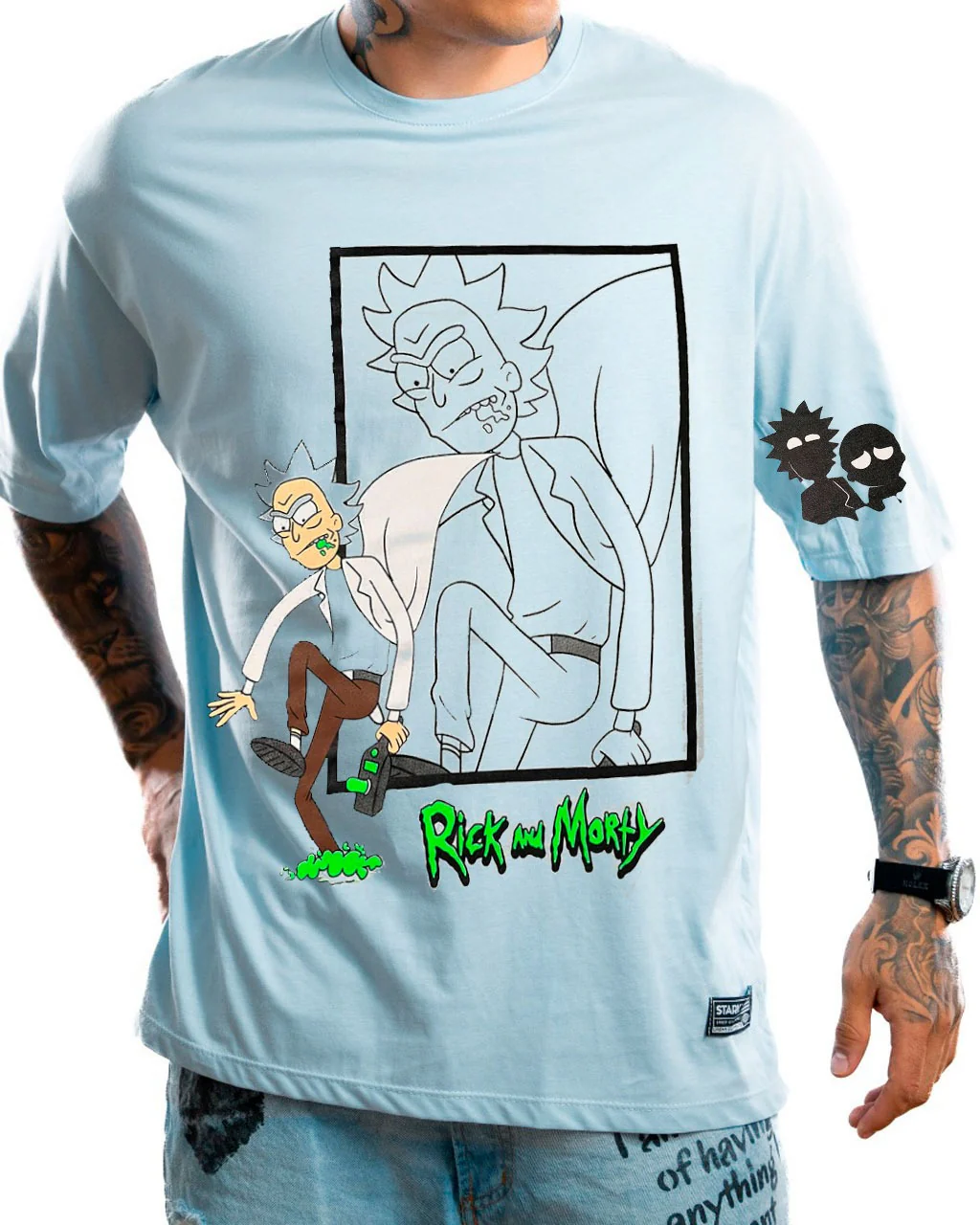Oversize cielo rick & morty