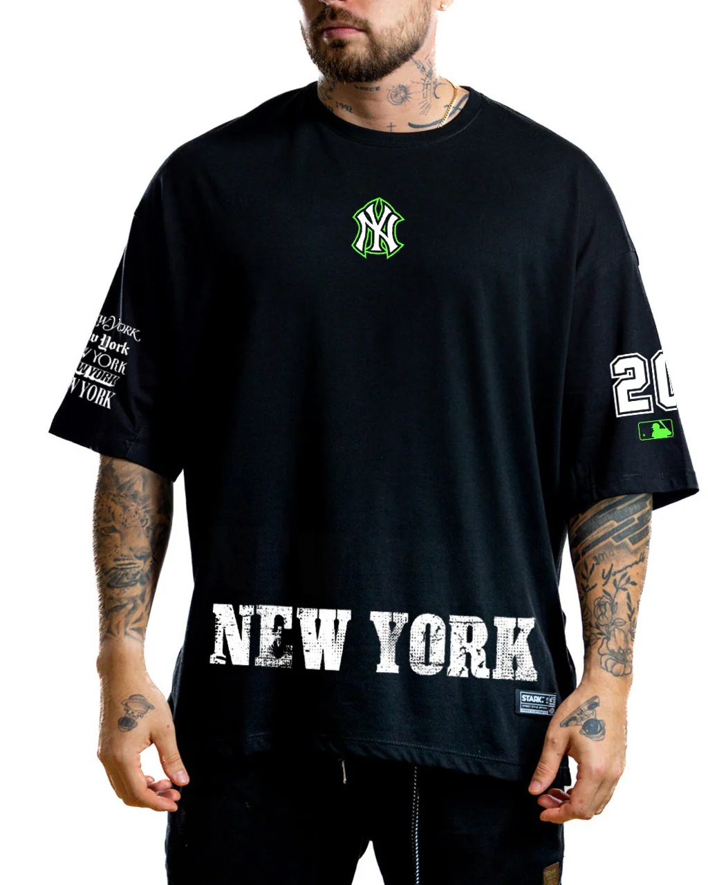 Oversize negro yankee neon 20 - Image 2