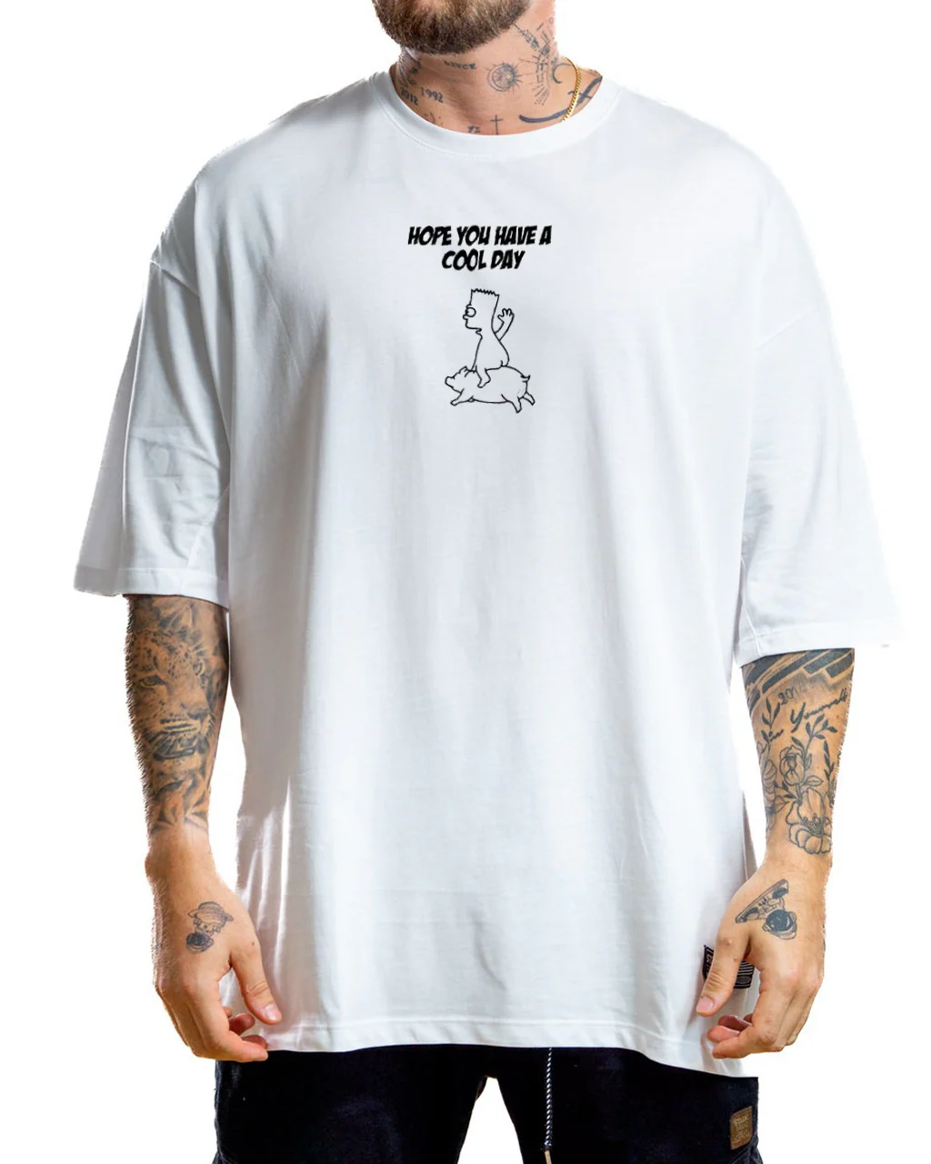 Oversize blanca brt cerdito - Image 2