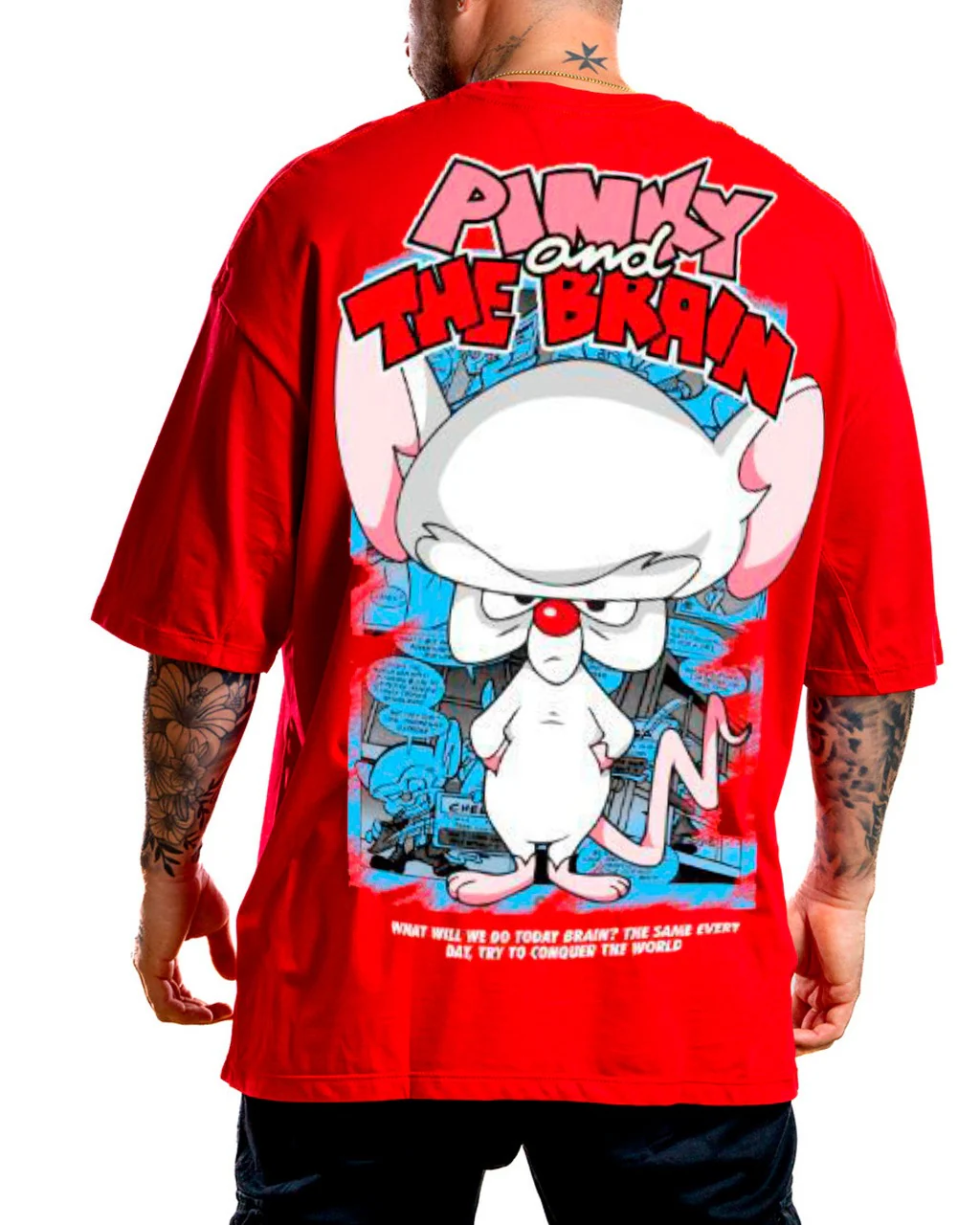 Oversize rojo cerebro