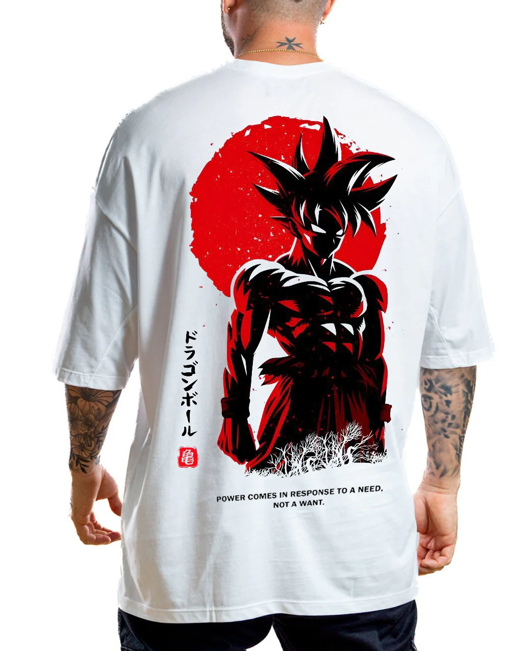 Oversize Blanca dragon ball sombra