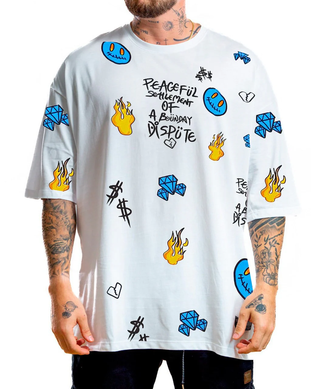 Oversize Blanca Peacefull Diamonds