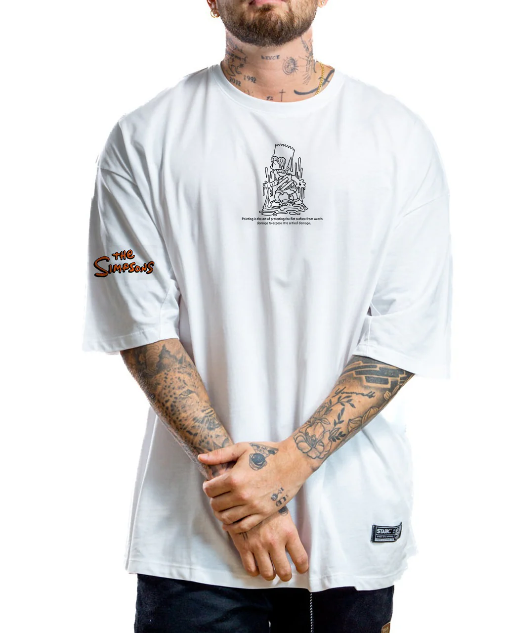 Oversize blanca brt pintura