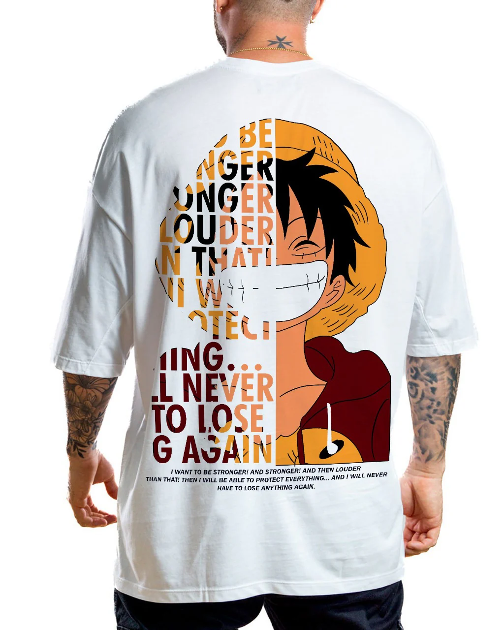 Oversize Blanca luffy letters