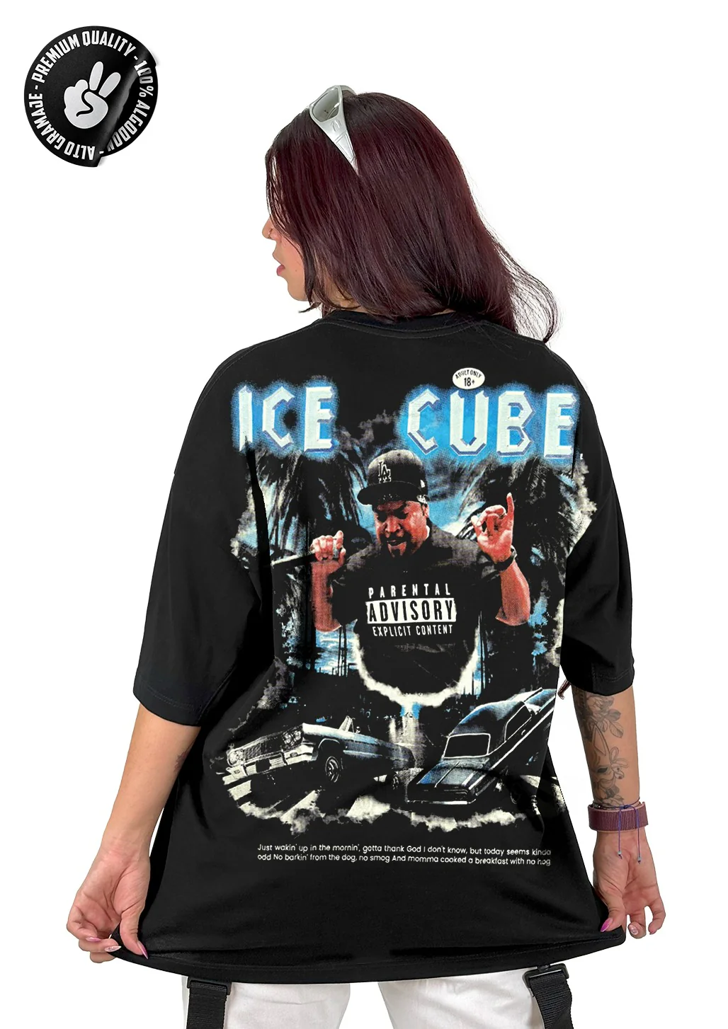 Oversize negra ice cube alto gramaje - Image 2