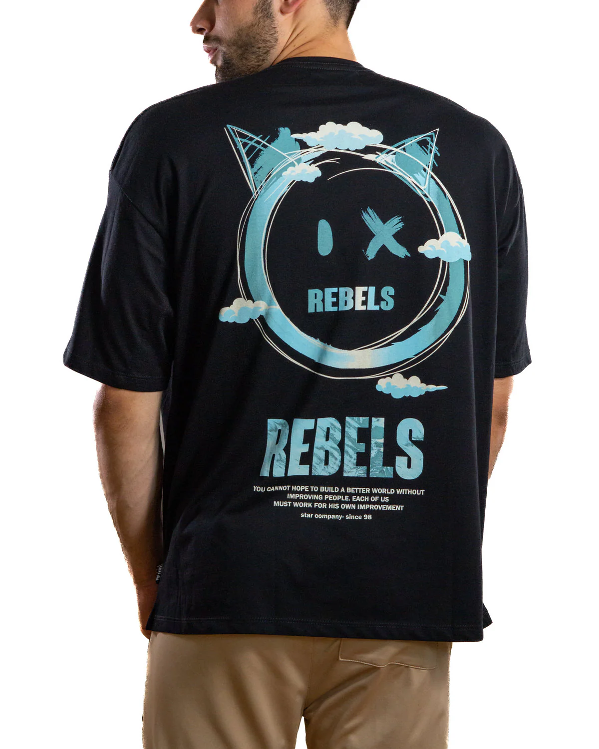 Oversize Negra Rebels