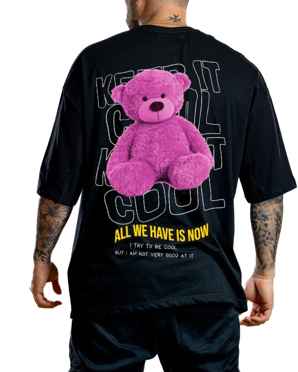 Oversize negro oso cool - Image 2