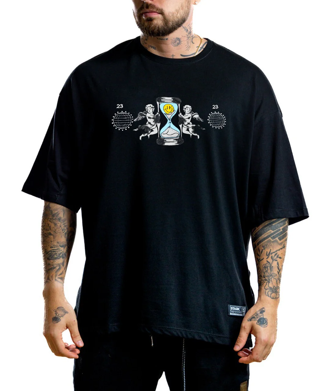 Oversize negro reloj angeles - Image 2
