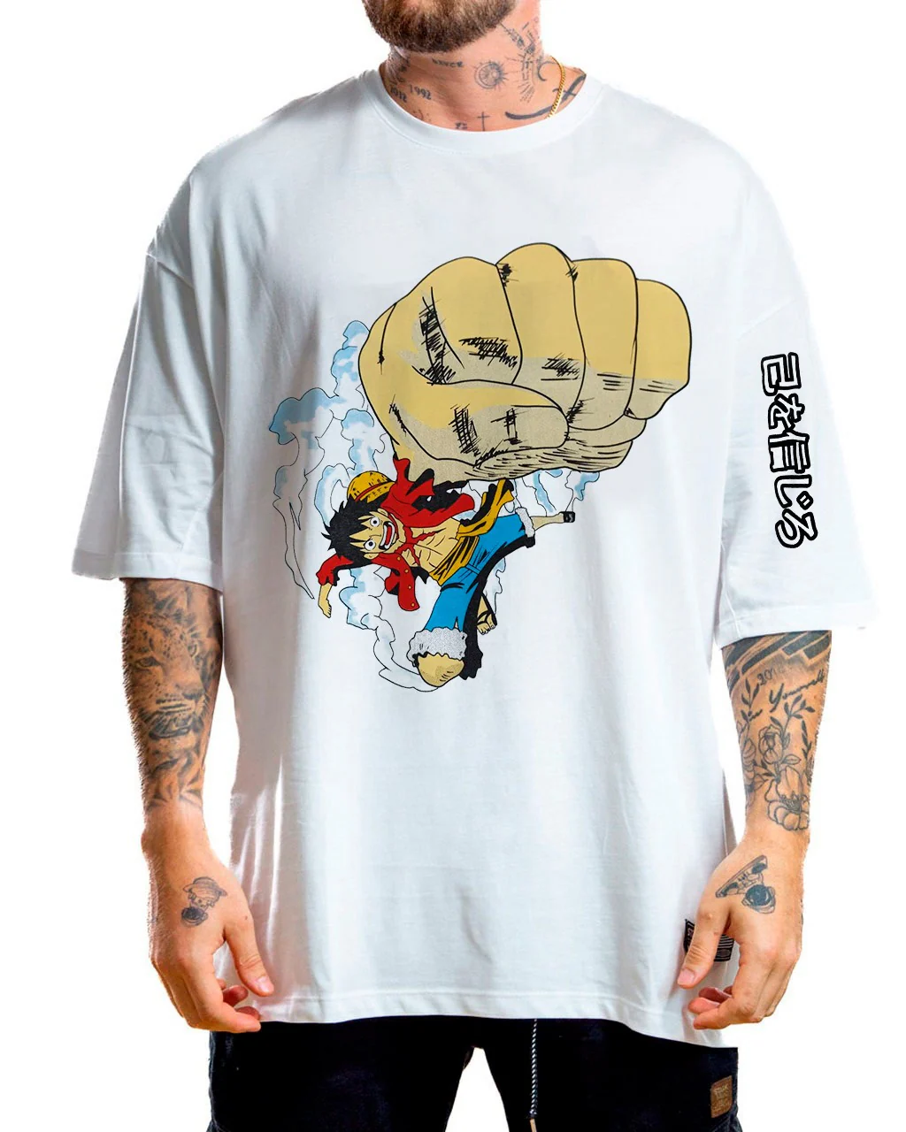 Oversize Blanca Luffy nueva