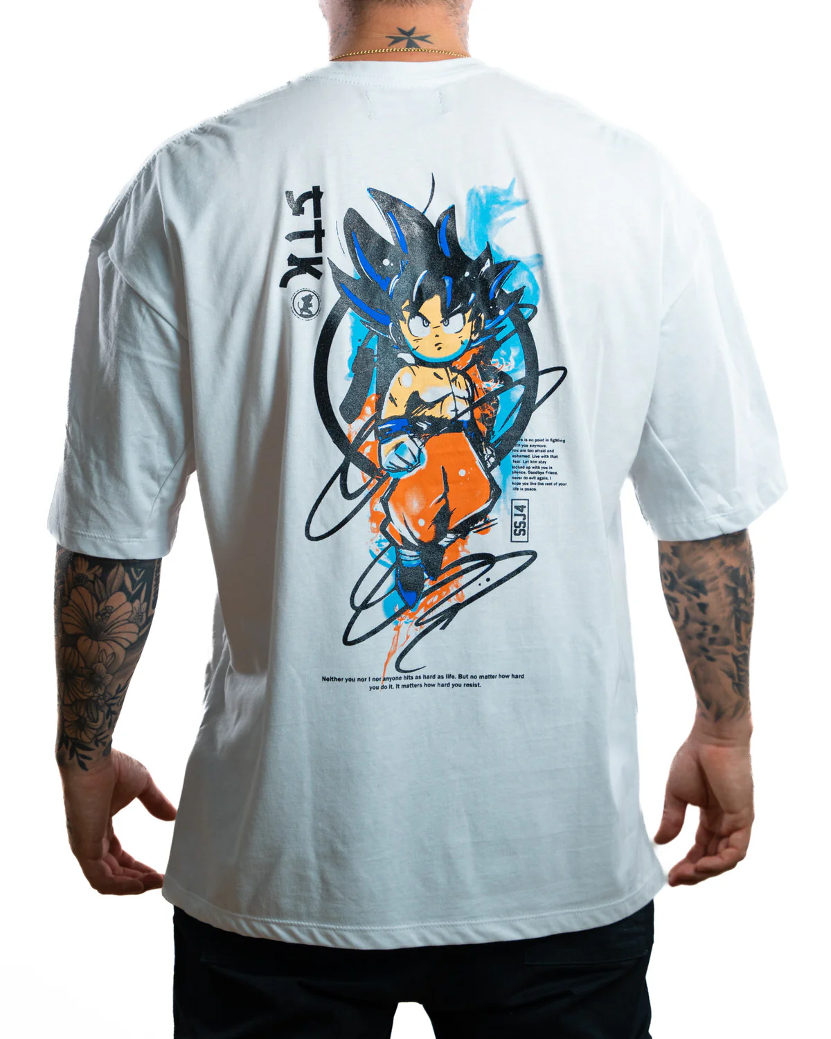 Oversize blanca goku niño