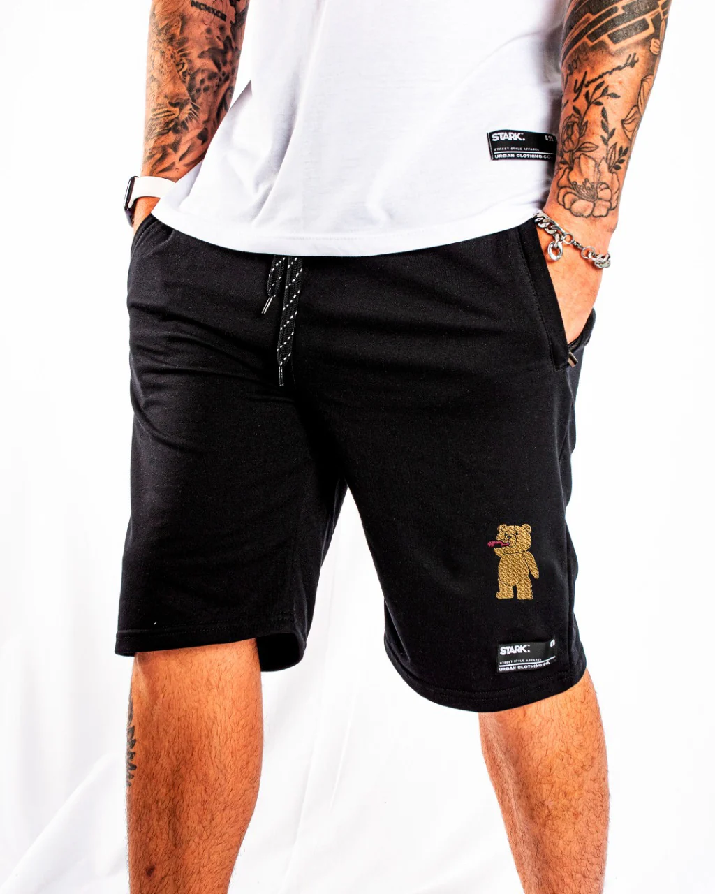 Pantaloneta negra oso