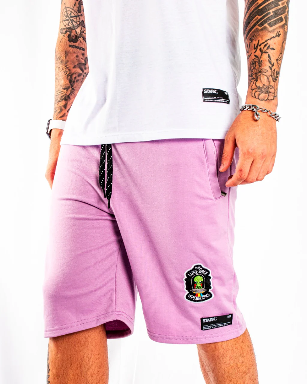 Pantaloneta lila love space