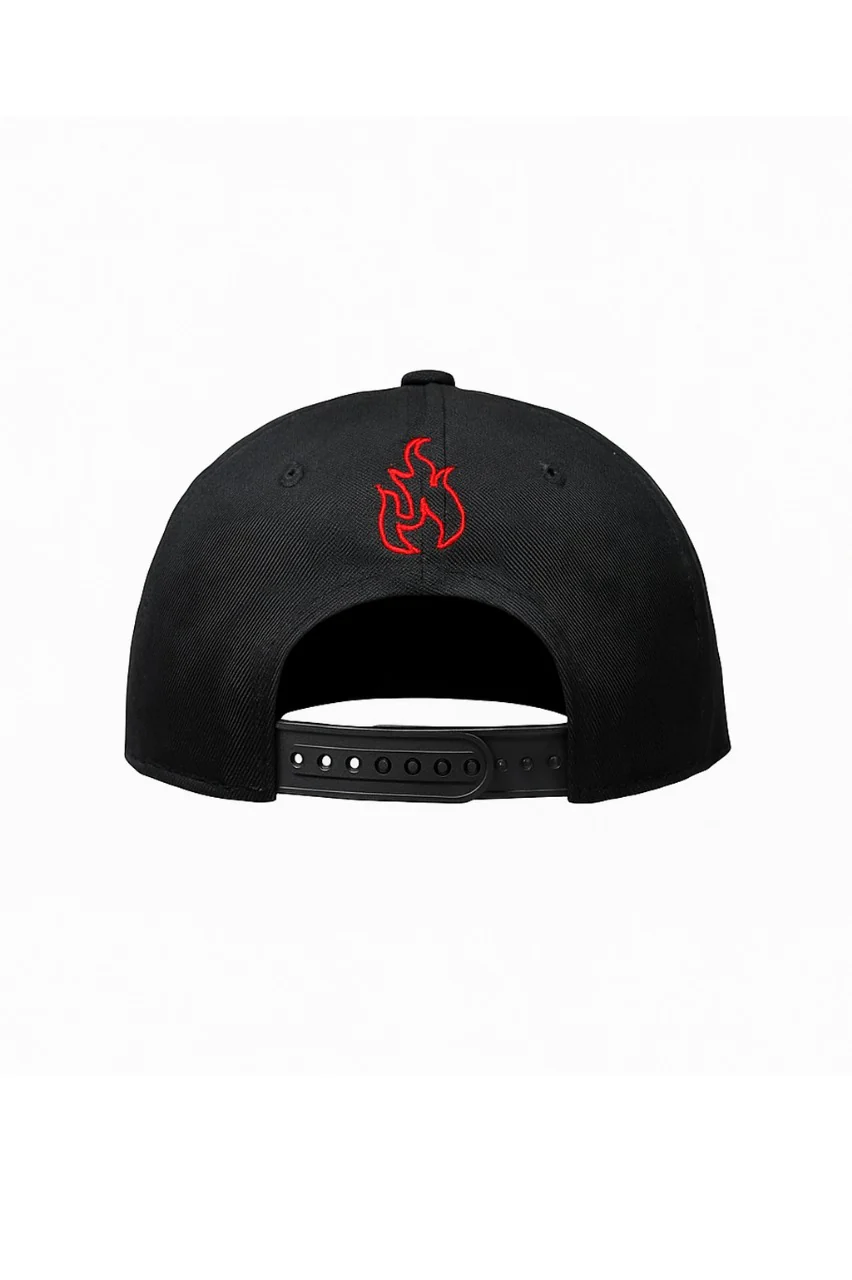 Gorra negra con rojo S fire - Image 2