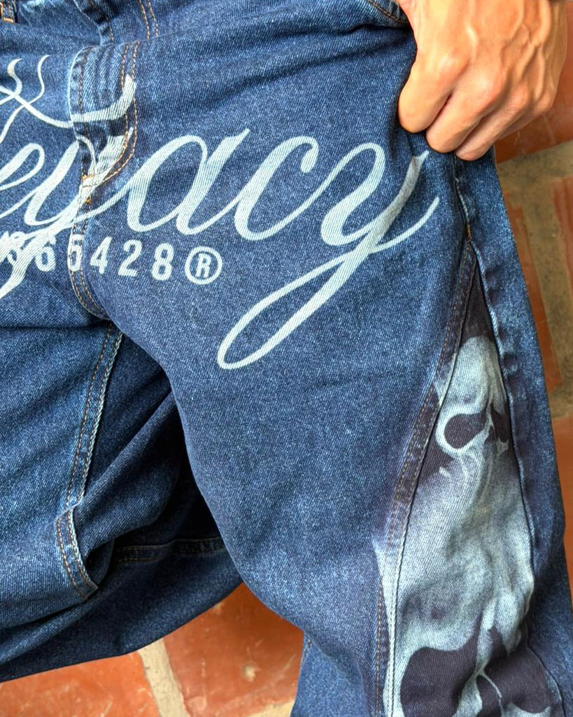 Jean Baggy Corte Skull - Image 2