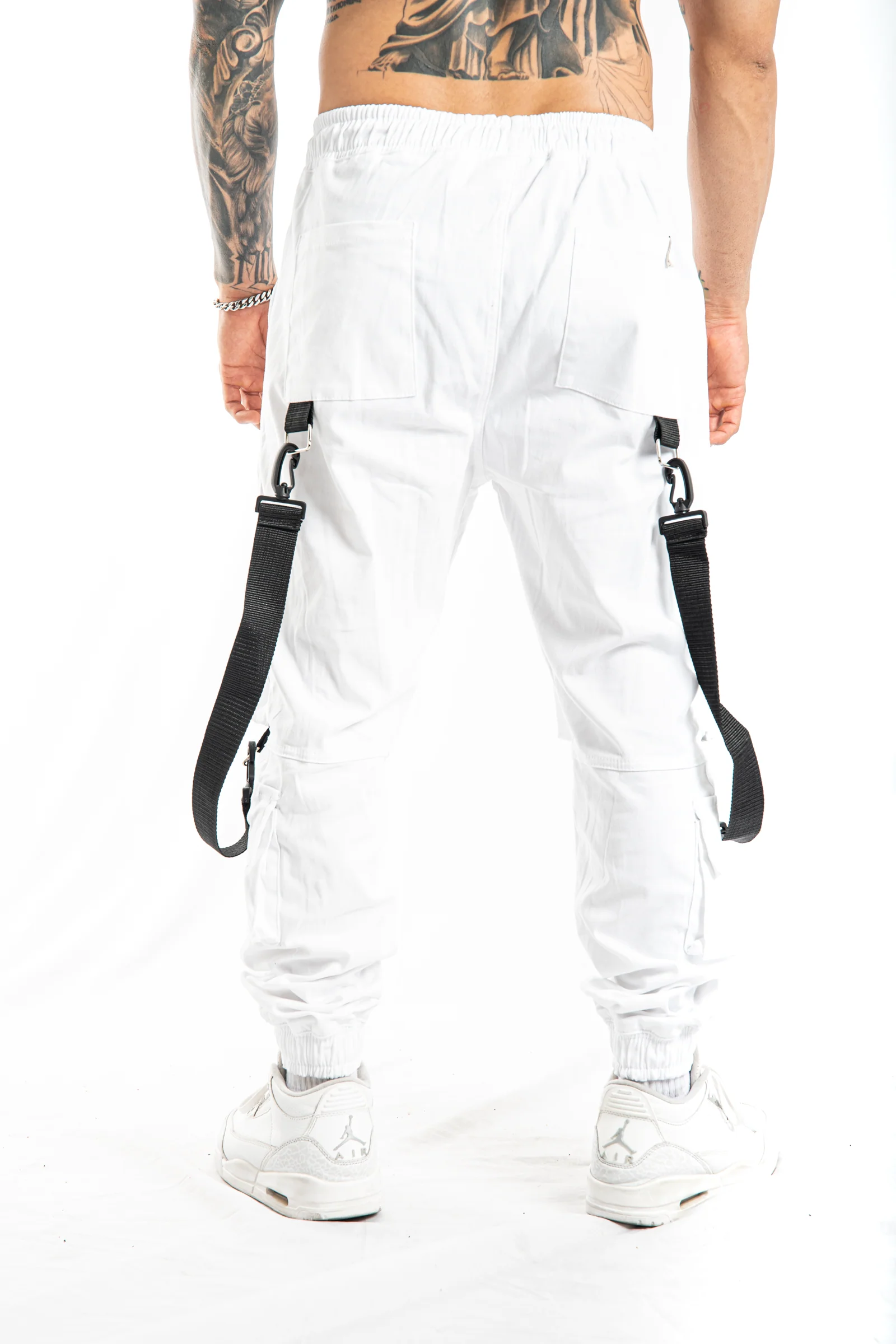 Jogger Blanco 4 Bolsillos Tiras - Image 3