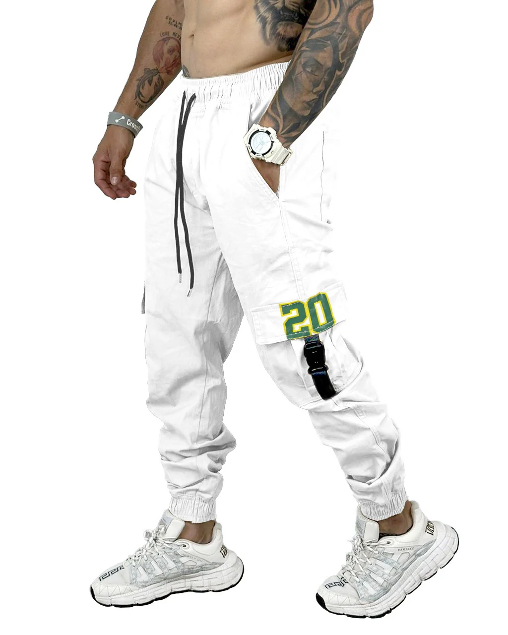 Jogger Blanco Estampado #5
