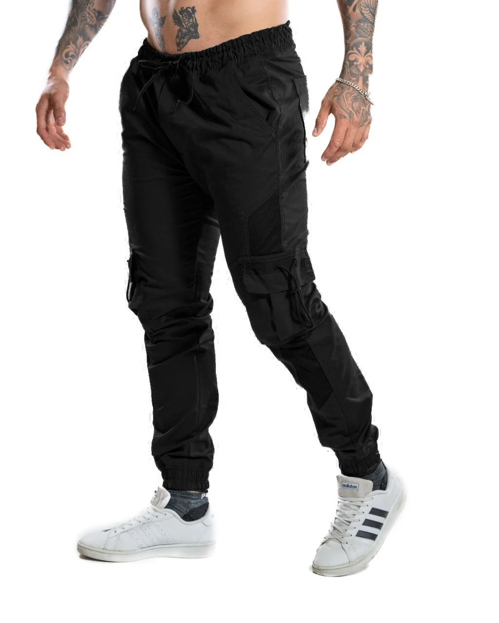 Jogger con malla negro